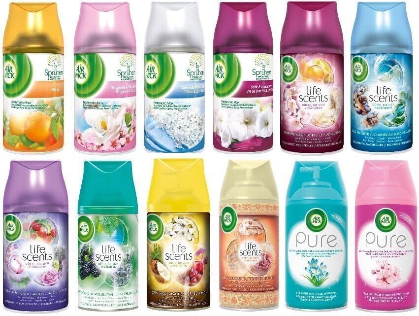 Freshmatic Max Automatic Spray Refill, Random Mix, 6-Pack, 250ml
