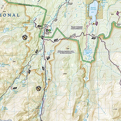 Cloud Peak Wilderness Map (National Geographic Trails Illustrated Map, 720) - Image 3