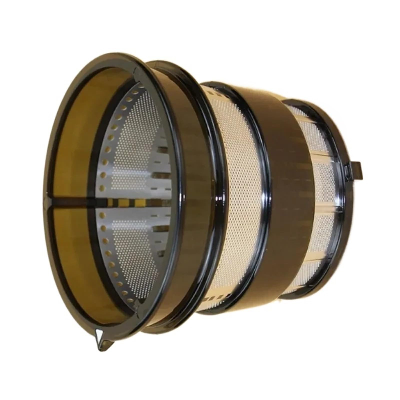 Filtro de acero inoxidable negro para licuadoras con malla de alta resistencia