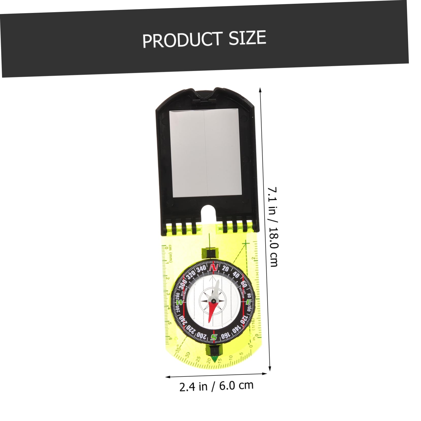 Kisangel Boussole D'Extérieur Boussole De Camping Transparente Boussole À Clip pour Randonnée Boussole De Survie Boussole De Randonnée Boussole De Carte Boussole De Navigation
