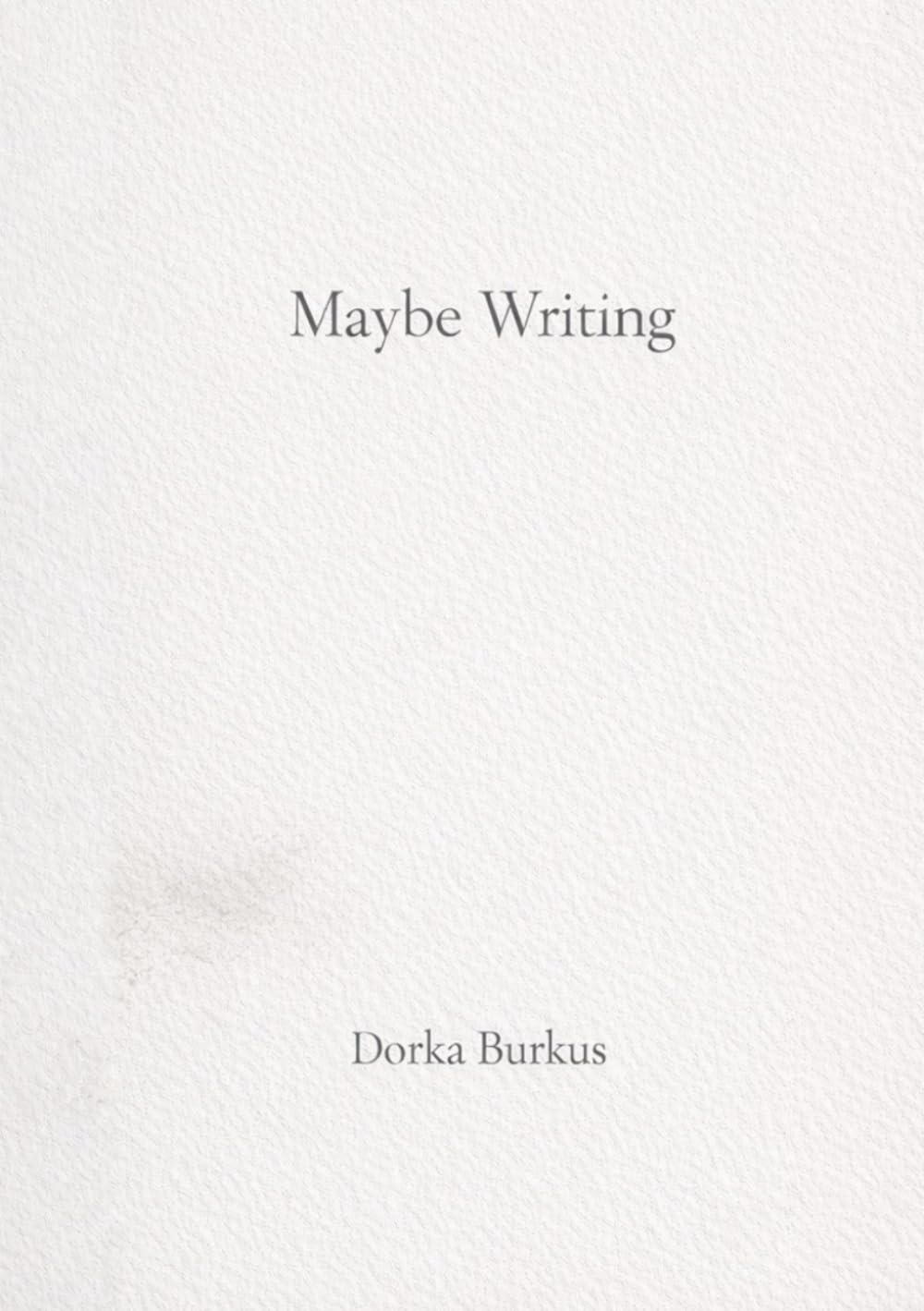 Maybe Writing: poems about everything that stayed