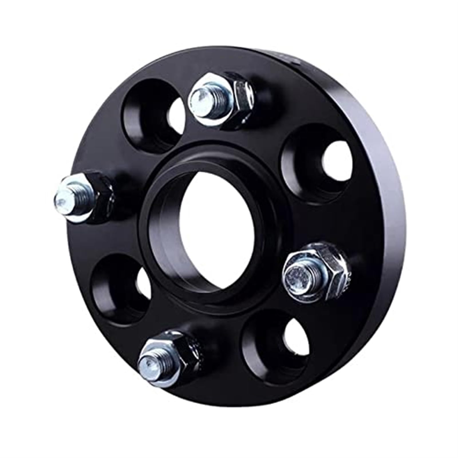 Dystanse kół 4x100 Hubcentric 54,1 mm Samochodowy aluminiowy adapter dystansu koła 15/20/25/30 mm kołnierz, do Toyota, Yaris Aygo IQ Separadore Regulowane dystanse kół(Black 1 PIECE 20MM)