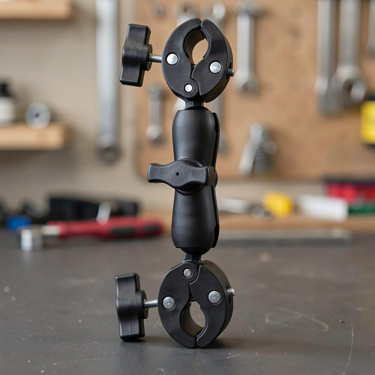 YARNOW 2 Pezzi Supporto per Telefono Moto Testa a Sfera 25mm e Morsetto