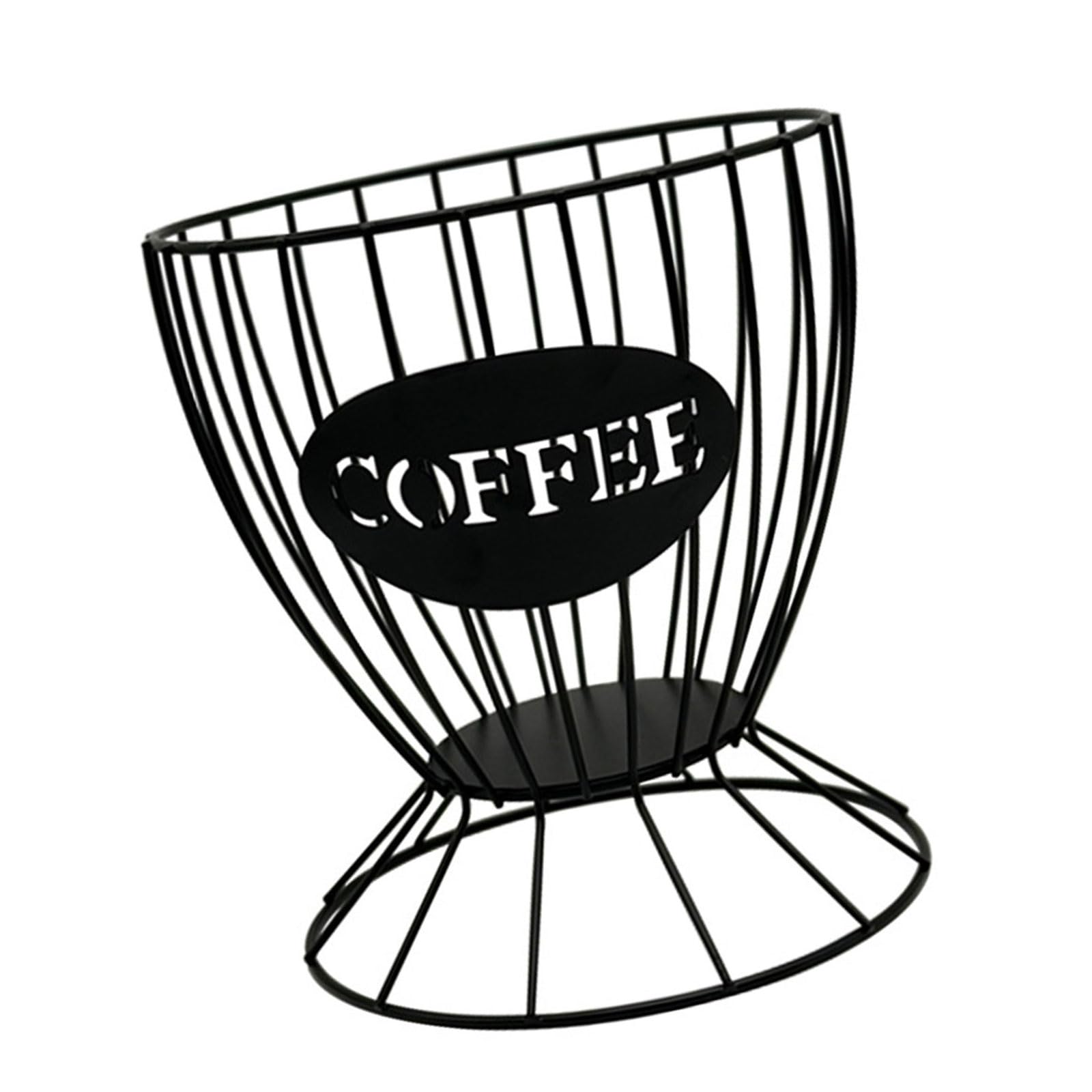 Tsophreniq Sturdy Coffee Pods Rack with Lid Modern Coffee Holder Metal Storage Rack Multifunctional Display Stand Containers