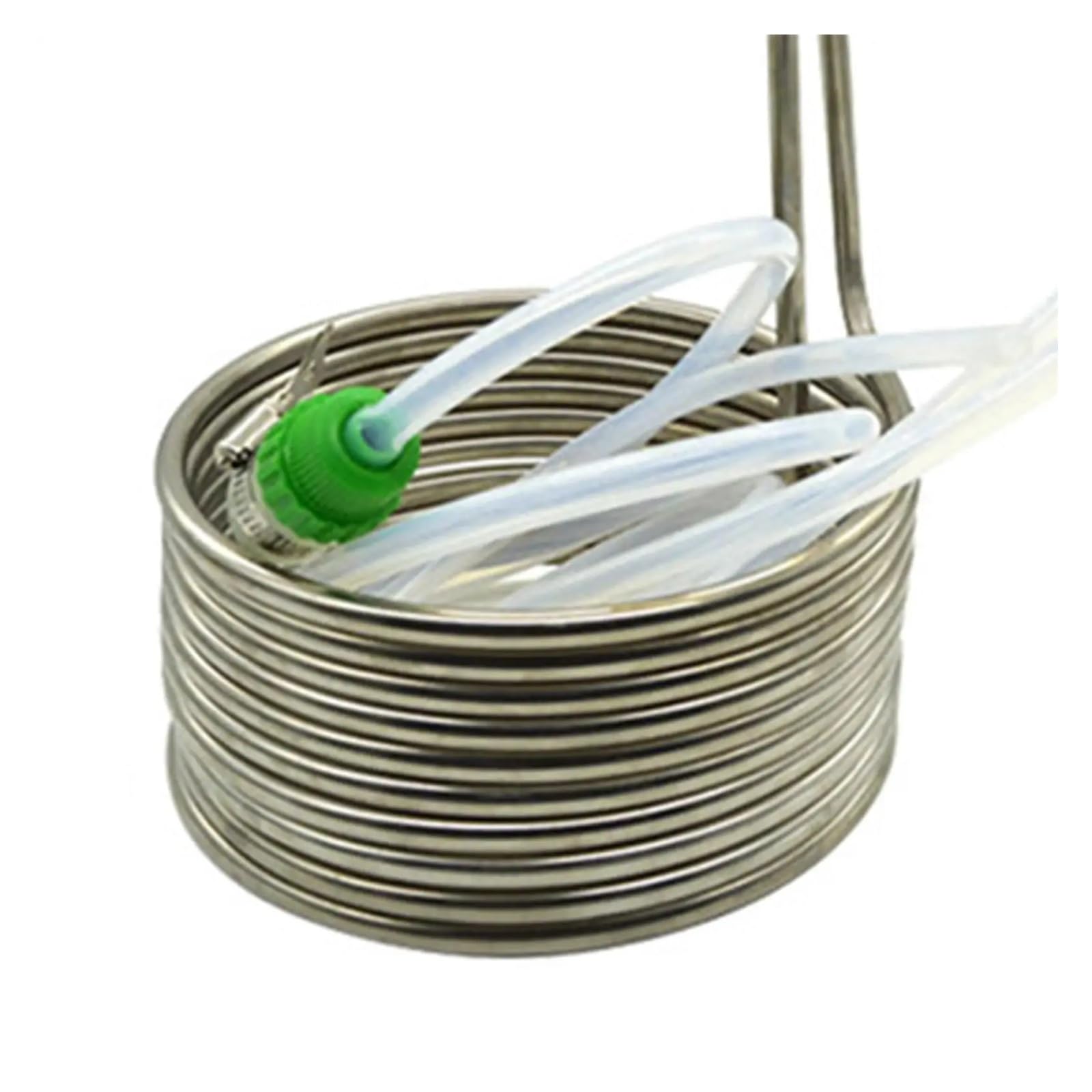 Serpentín Enfriador de Mosto Tubo de Acero Inoxidable Suministros de Cocina Restaurante Accesorio de elaboración de Cerveza casera Hotel Acero Inoxidable Amplia Gama de Aplicaciones(Copper)
