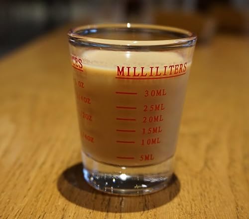 Miniatura 4 de Vasos de chupito, vaso medidor, líquido pesado, copa de vino, vaso de chupito de espresso, medición incremental, 1 oz, 6 cucharaditas, 2 cucharadas,