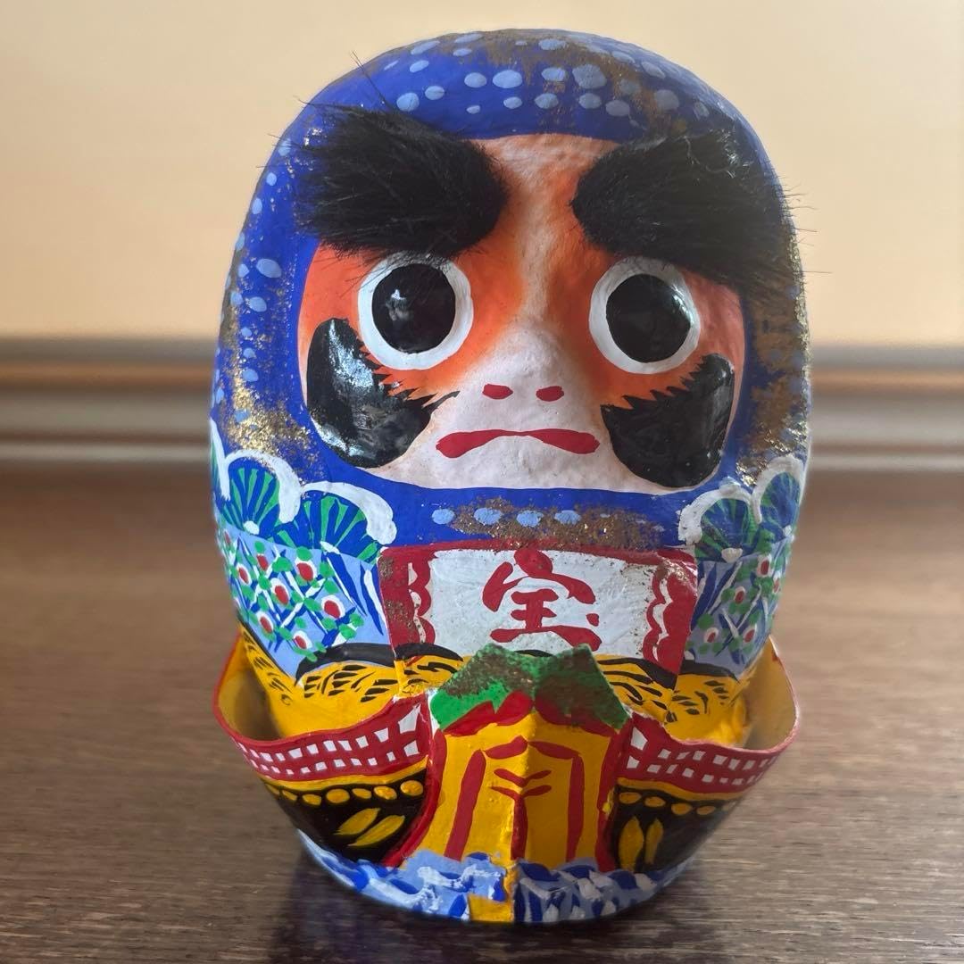 芸者猫 青九谷梅 7号 招き猫 糠川孝之作 九谷焼 芸者猫 青九谷梅 7号 招き猫 糠川孝之作 九谷焼 九谷焼 招き猫 置物・