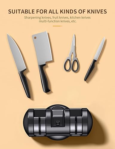 Miniatura 6 de Afiladores de cuchillos de mano sacapuntas de cuchillos sacapuntas de cuchillos portátil de cocina sacapuntas de cuchillos para cocina sacapuntas de