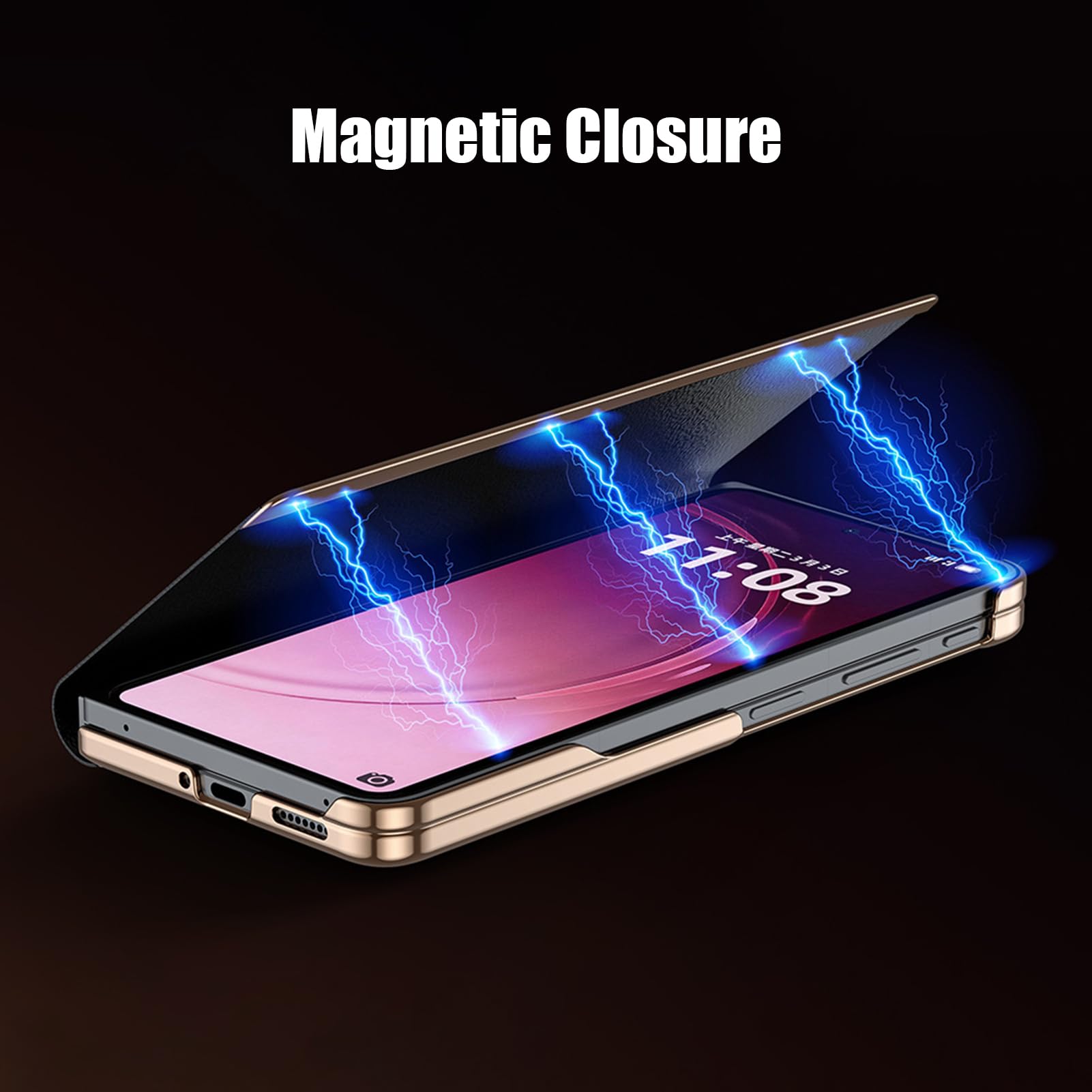 Pokrowiec ochronny do Oppo Find N6, pasek na palec z prawdziwej skóry, etui na telefon komórkowy, klapka, zapięcie magnetyczne, stylowe, ochronne, czarne, N6