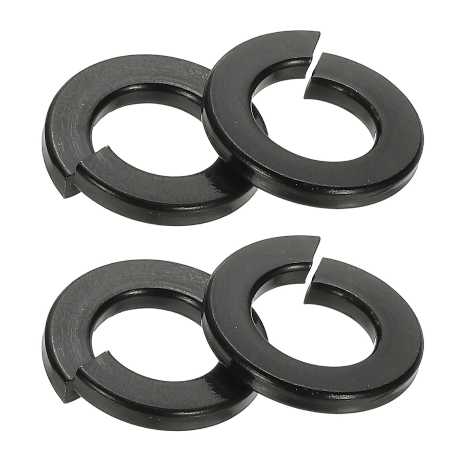 PATIKIL 3/8 Lock Washers, 36pcs Split Lock Washers 304 Stainless Steel Lock Washer Black Zinc Plating for Screws Bolts Nuts, 3/8in x 17mm x 2.5mm