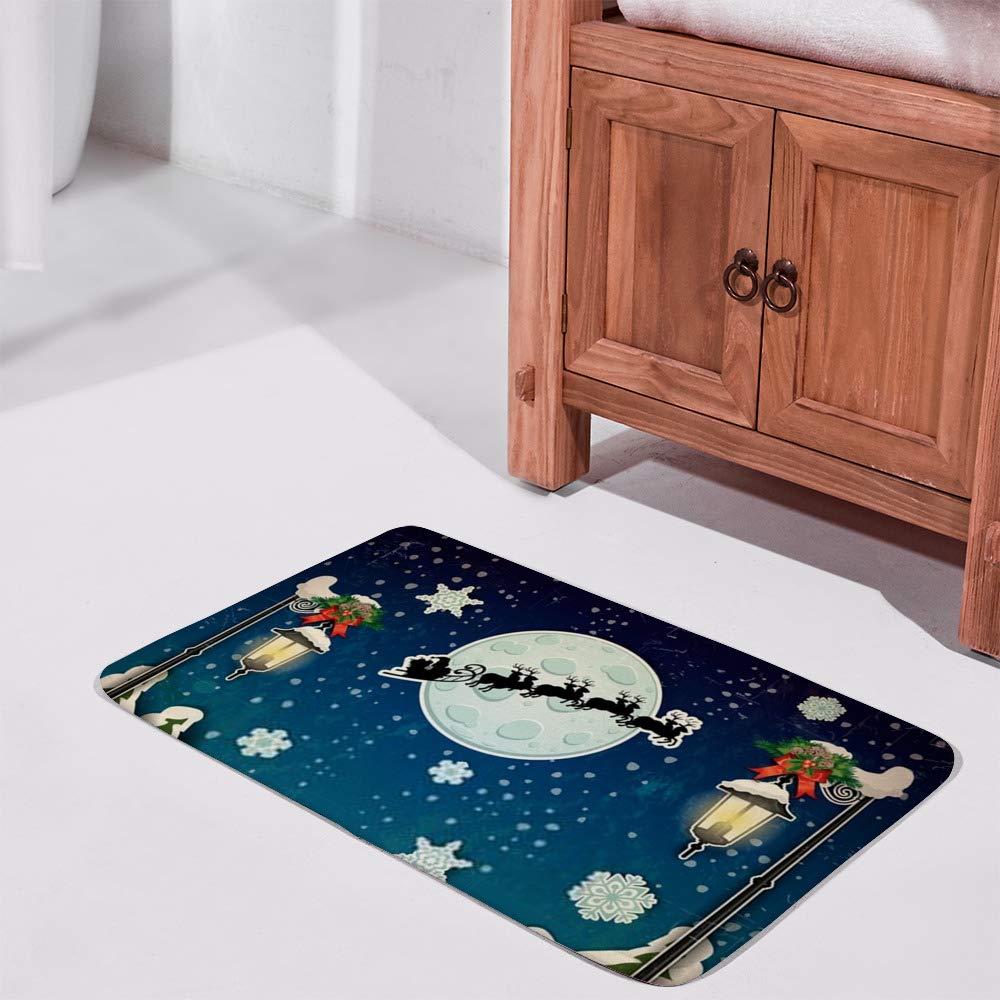Paillasson velours corail évite les sols sales et glissants à Noël