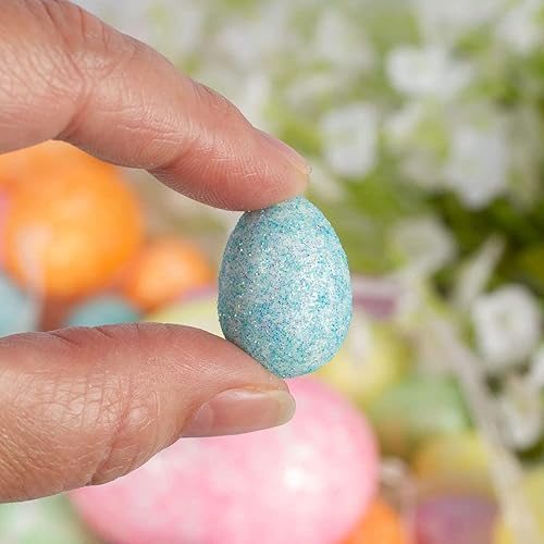 Vista 19 de Factory Direct Craft Juego de 20 huevos decorativos pastel surtidos para decoración de Pascua, baby shower y exhibiciones de primavera