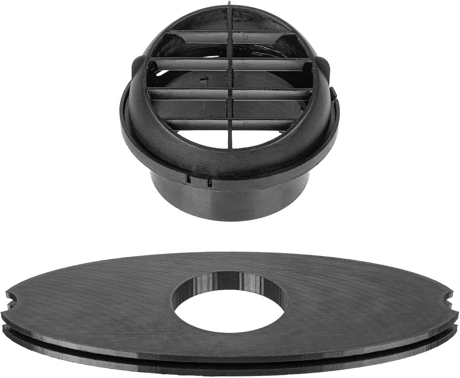 3 Inch Diesel Heater Tent Adapter, Adjustable Window Vent for Camping & Ice Fishing, Durable PETG Heater Port for Outdoor Use