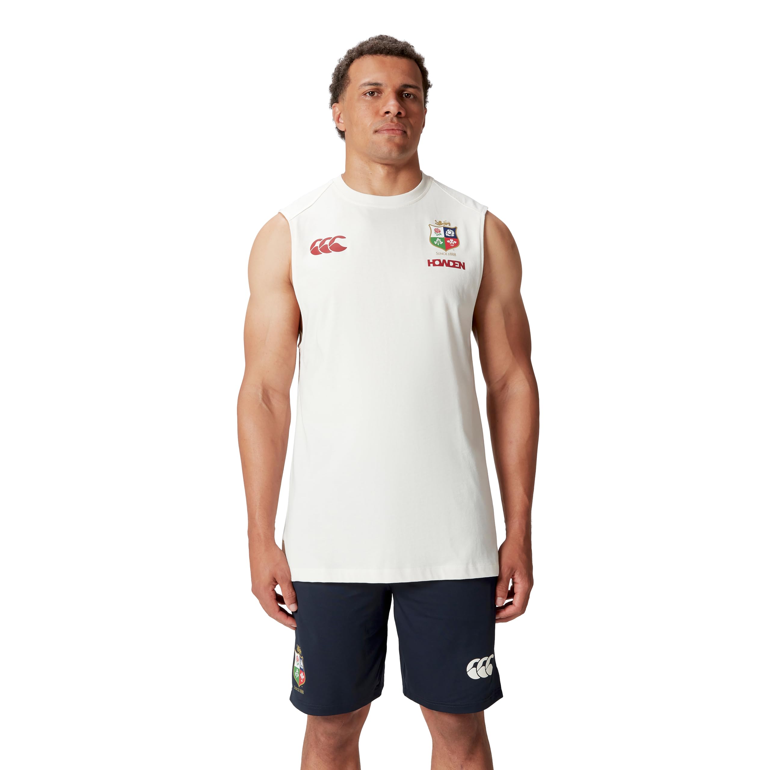 Canterbury Men's British & Irish Lions Cotton Tank, Egret, Small-3X-Large