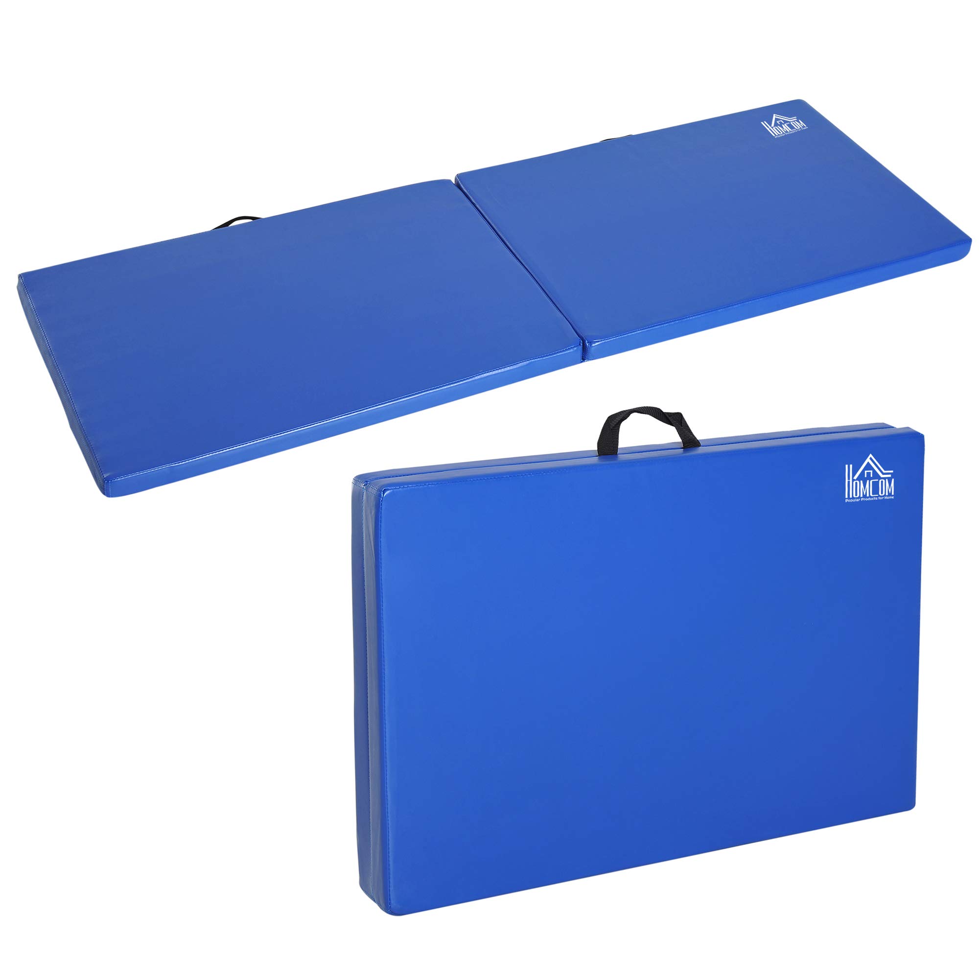 Alfombra de gimnasia yoga pilates fitness plegable portátil gran comodidad 180 x 60 x 5 cm de piel sintética