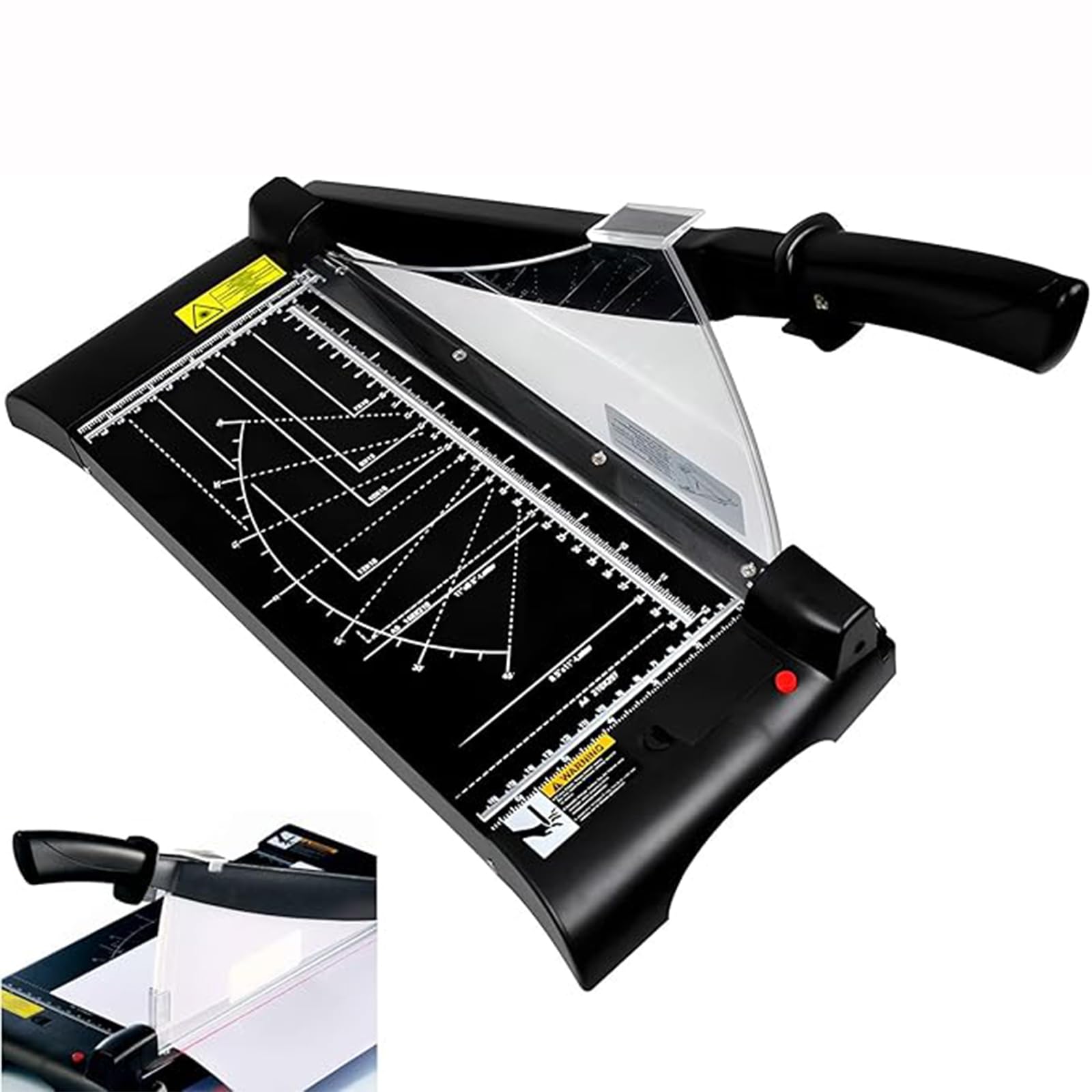 GYKOZY Heavy Duty Manual Rotary Paper Trimmer - Accurate Cutting Tool for Crafting, Home, Office & School Use, Multi-Function Cutters for Professional Projects