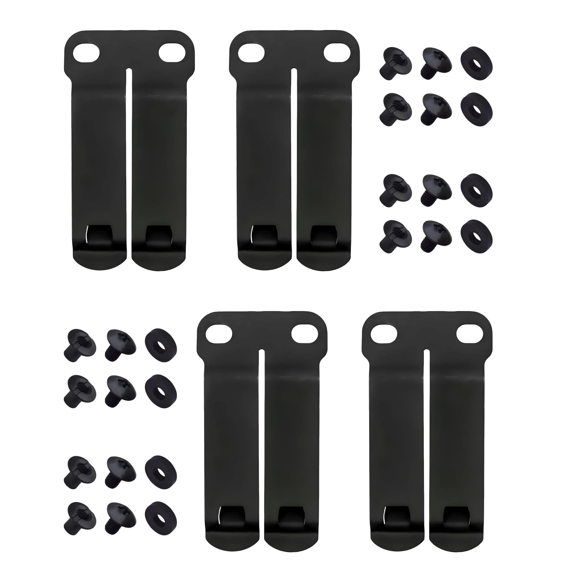 DCC Monoblock Belt Clip - IWB/OWB Attachment for Concealed Carry Holster - 1.5" &amp; 1.75" Size - Grey &amp; FDE Options - Mounting Hardware Included - Made in USA