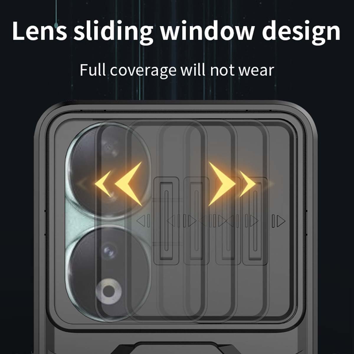 GOKEN Cover per Honor 90, Resistente agli Urti e Ai Graffi, Custodia a Gradiente in TPU Silicone Morbido e Vetro Temperato, Tagli Precisi e Compatibile (5