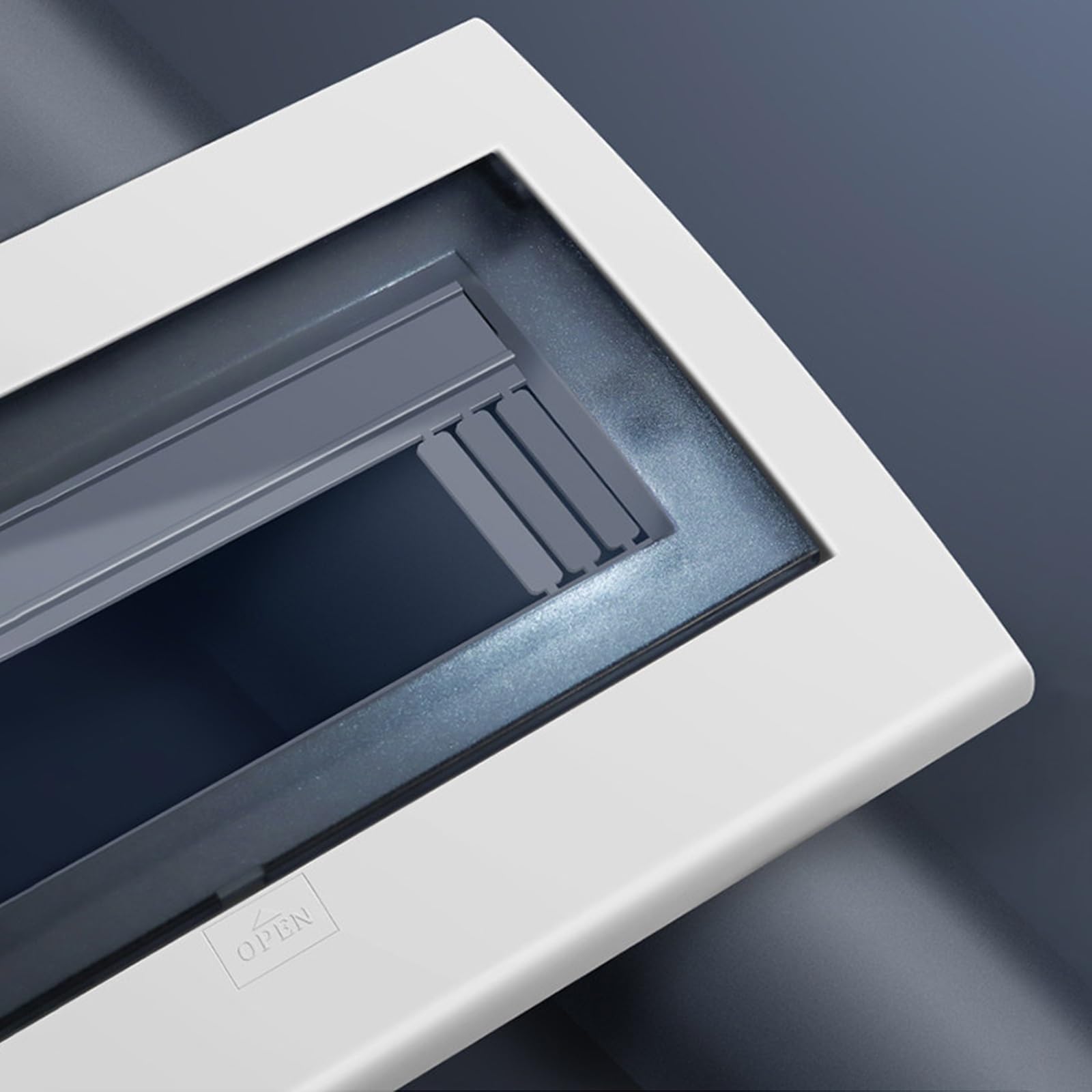 Tapa Cuadro Electrico de ABS con Paneles Antipolvo Extraíbles