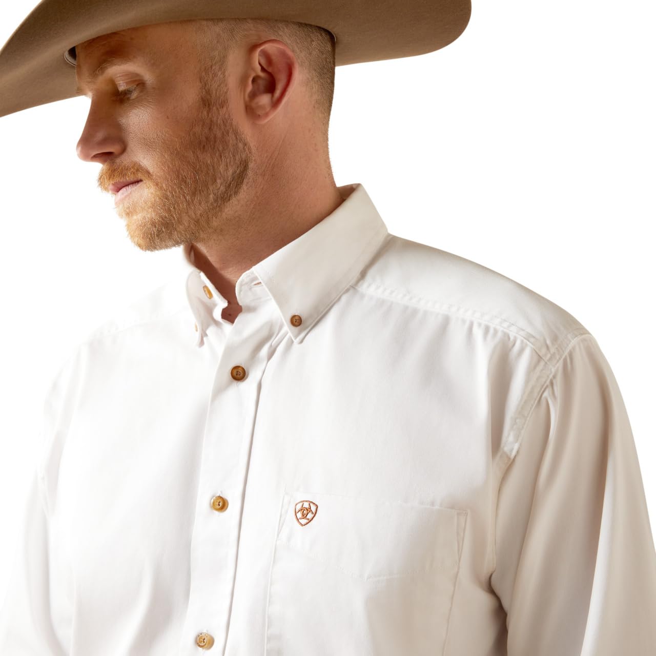 ARIAT Solid Twill Classic Fit Shirt Camicia Uomo (Pacco da 1)