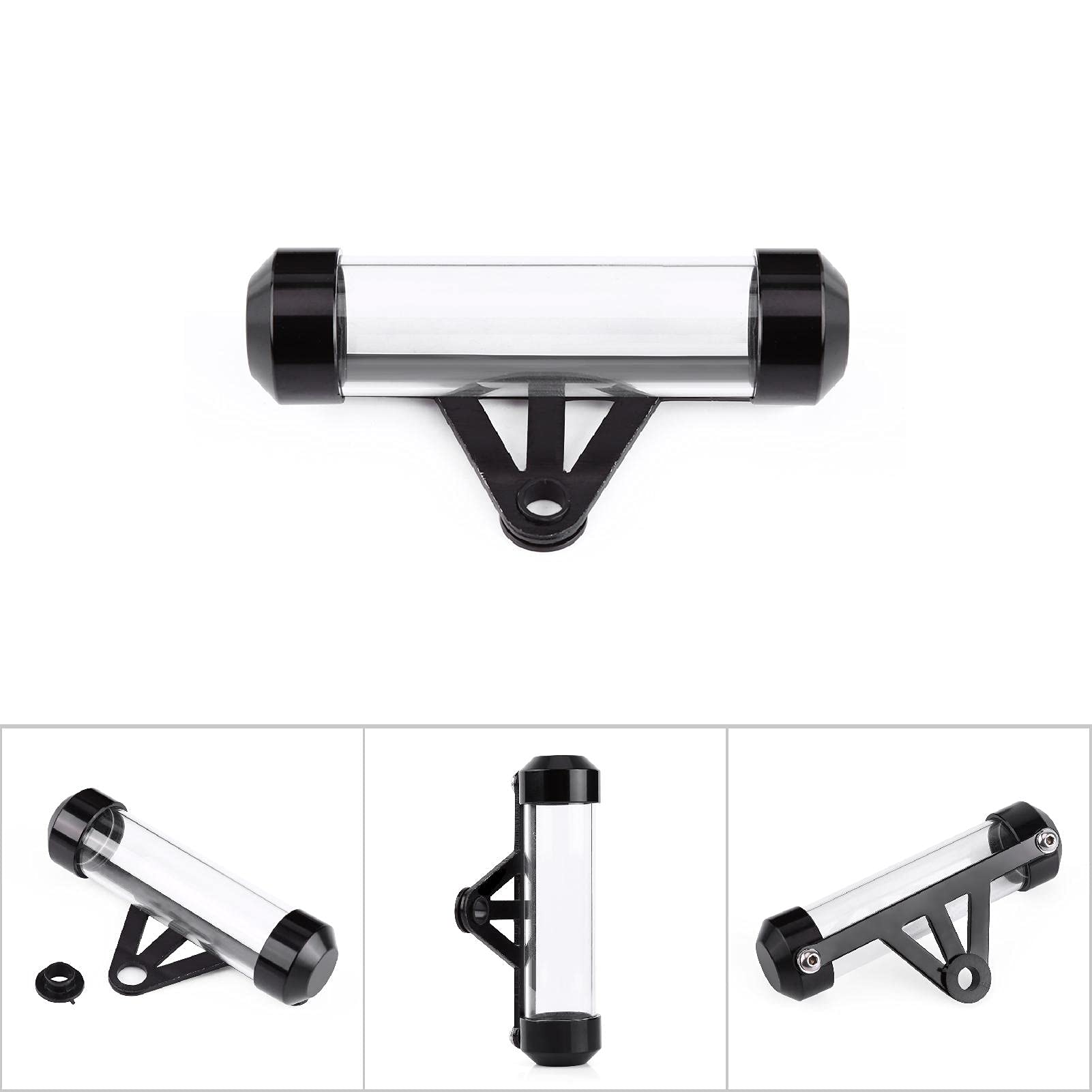 Akozon Soporte de disco de impuestos para coche, motocicleta, tubo de motocicleta, soporte de disco de impuestos para motocicleta, marco de soporte para motocicleta