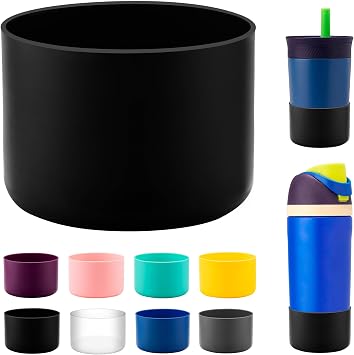 Silicone Boot for Owala Kids Water Bottle 14/16 oz, Anti-Slip Protective Sleeve Bottom Protector for Owala Kids Tumbler 12oz, FreeSip 16oz