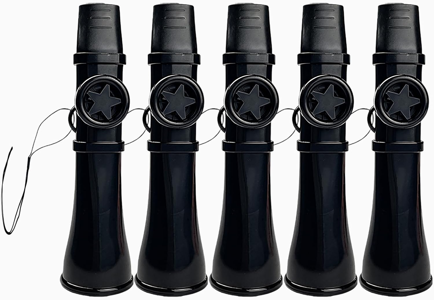 Kazoo for Adults Kids, Great Sound, Professional, Portable & Lightweight Kazoo, Easy to Learn (5*Black)