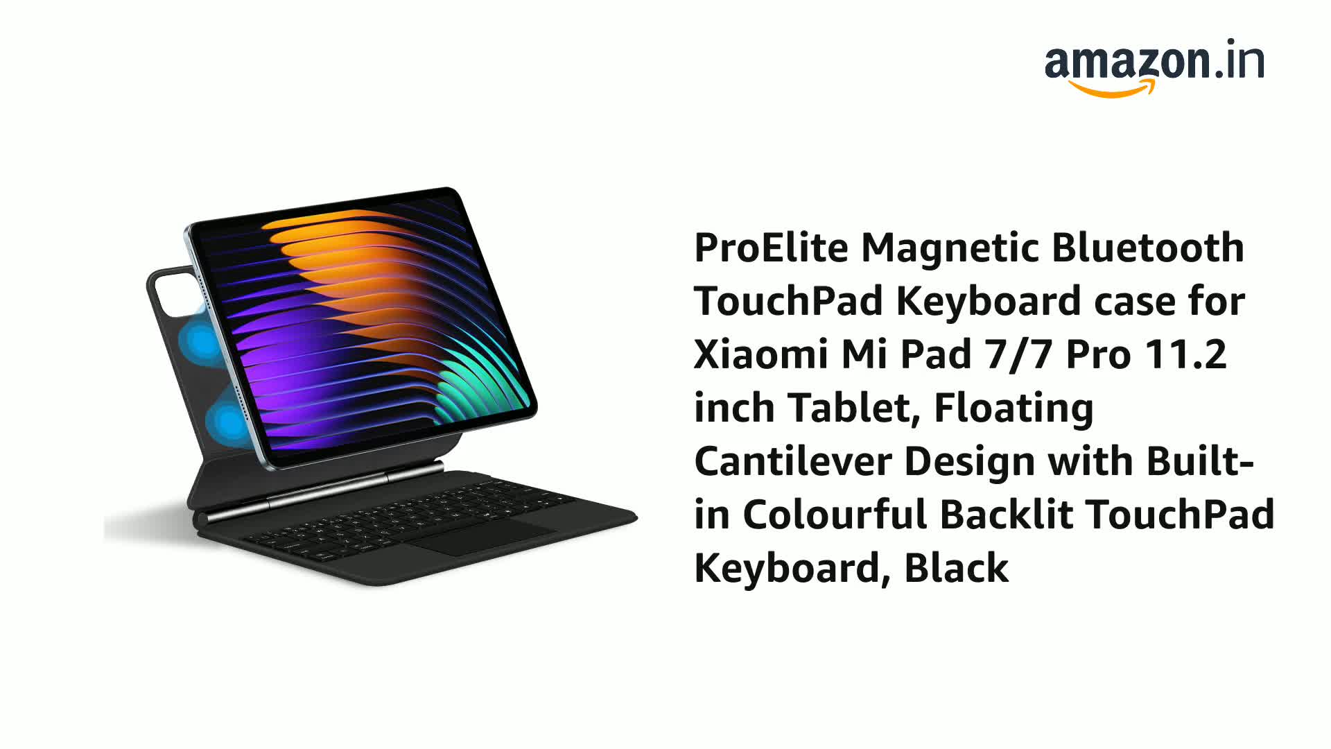 ProElite Magnetic Bluetooth TouchPad Keyboard case for Xiaomi Mi