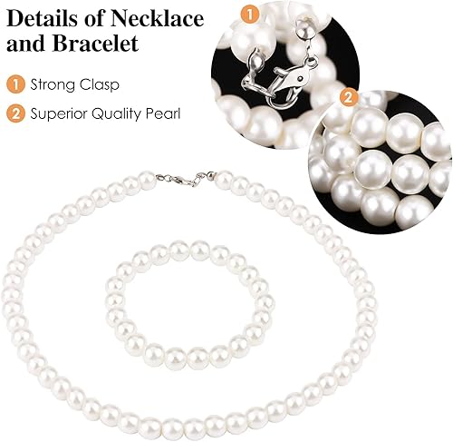 Miniatura 5 de URATOT Juego de 5 piezas de peluca de 100 días de escuela de anciana para abuela, rodillos para el cabello, gafas, collar y pulsera