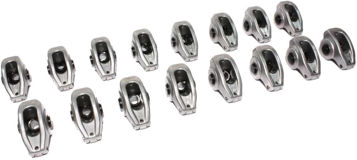 COMP Cams 17044-16 High Energy Aluminum 1.6 Ratio Roller Rocker Set AMC, SBF, Olds w/ 7/16" Stud
