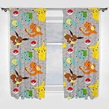 Pokemon Go Catch Character 1 Pair Ready Made Curtains 66