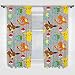Pokemon Go Catch Character 1 Pair Ready Made Curtains 66" x 72" Pikachu, Chespin, Fennekin and Froakie
