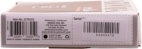 Miniatura 10 de Elite Force Glock G42 Sub-Compact GBB Blowback 6 mm BB Pistola de airsoft, color negro