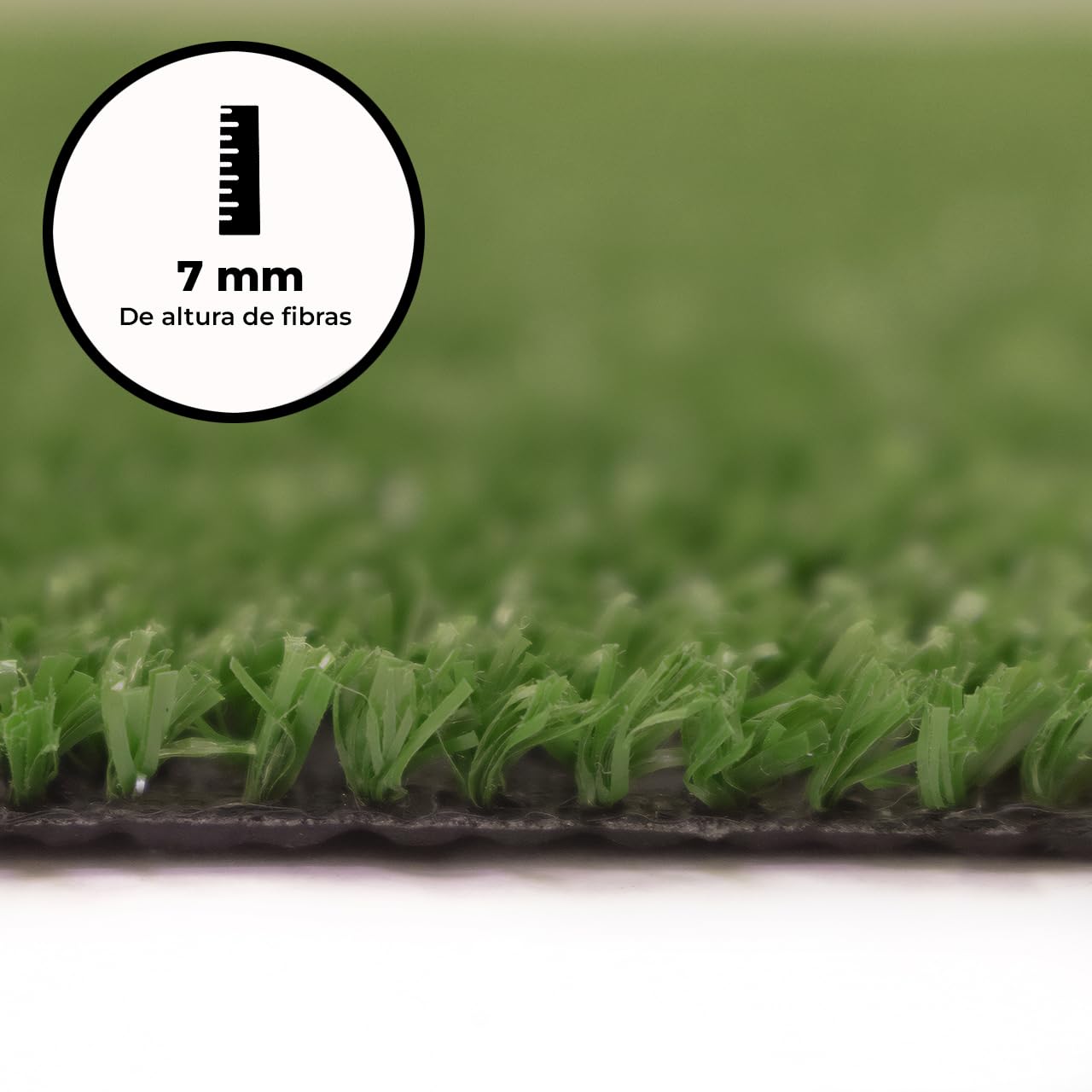 LUCATEX - Cesped artificial 2x5 metros Miami - 7mm de altura - Alta densidad - Ideal para exteriores, piscinas, terrazas, jardín - Económico y resistente - Cesped artificial moqueta