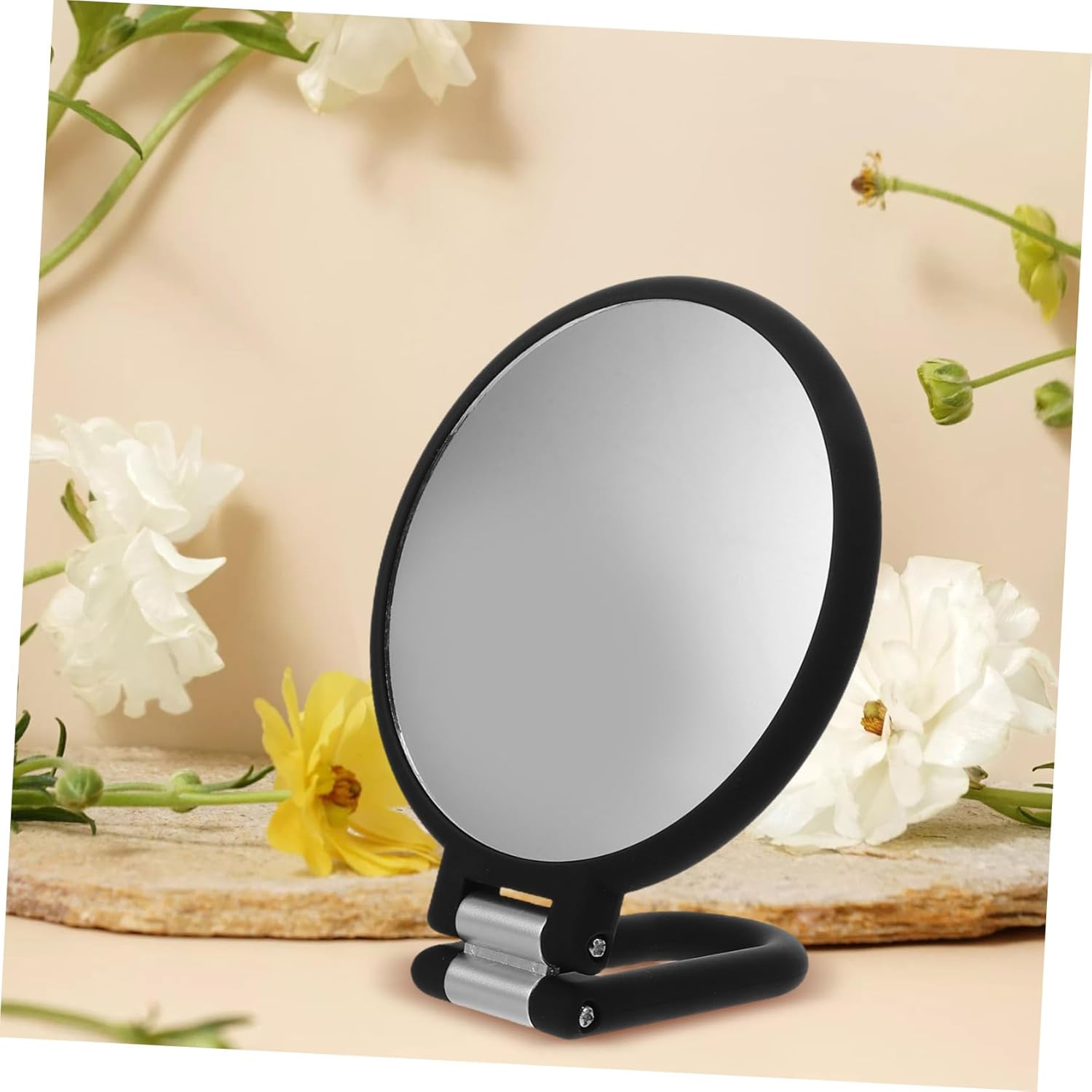 GALPADA 15X Magnification 6-Inch Foldable Travel Mirror Handheld Makeup Mirror Adjustable Rotation for Beauty Tasks