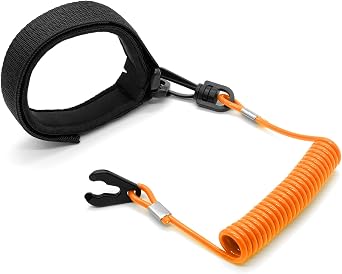 Boat Kill Switch Lanyard with Adjustable Wrist Strap, Universal