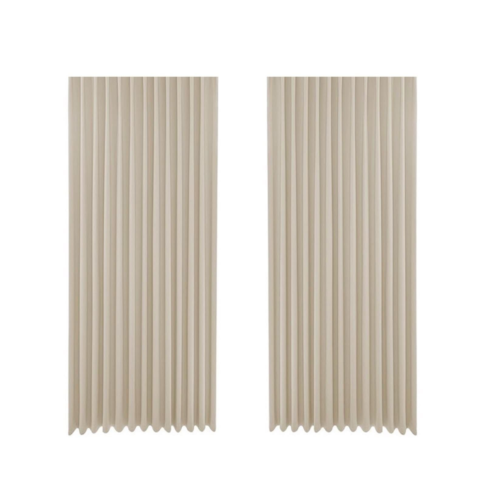 Rideaux occultants beiges occultation totale pour le sommeil des enfants lot de 2