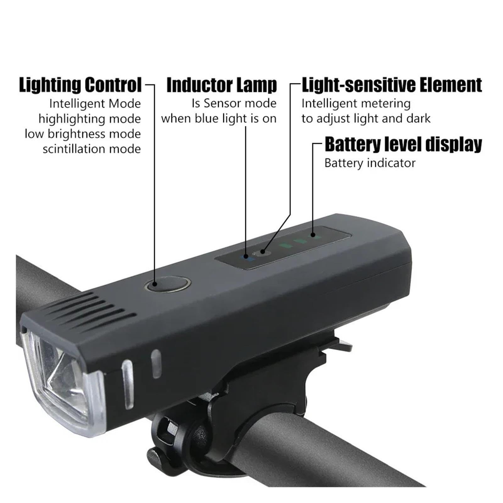 Luce for bici ricaricabile USB 1PCS 1000LM
