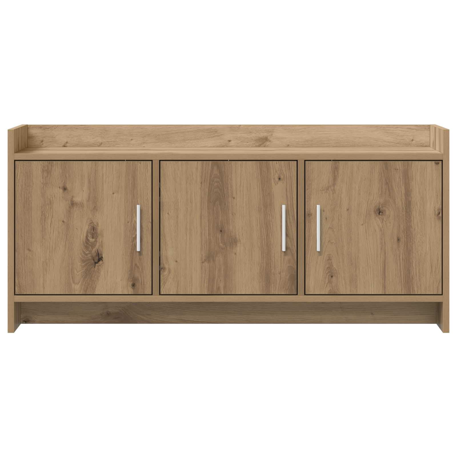 Mobile TV basso in rovere Artisan, 102 x 33 x 47 cm, 3 ante