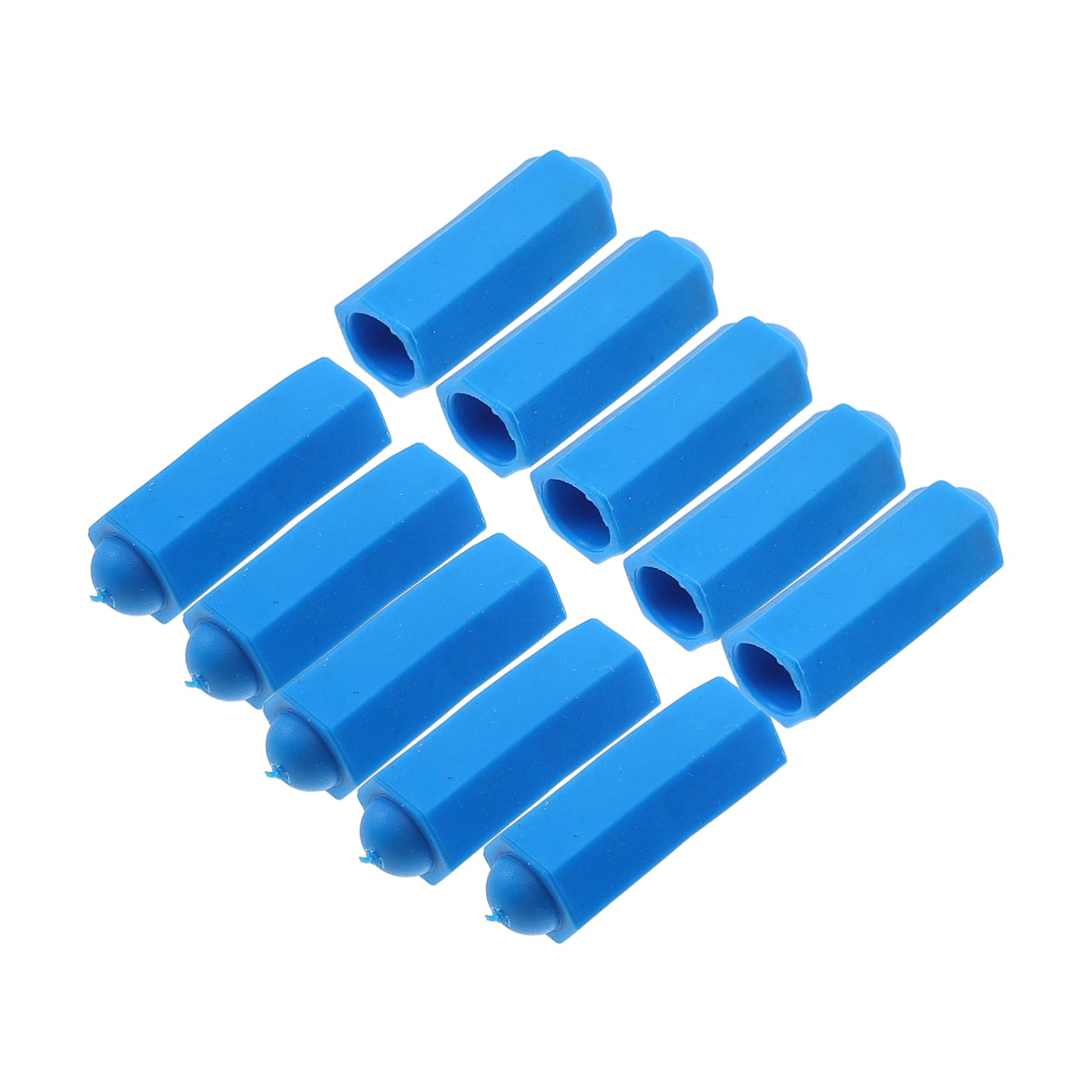 balacoo Billiards Pool Accessories 10pcs Pool Tip Cover Snooker Tip Shield Cap Portable Cover Joint Protection Holder