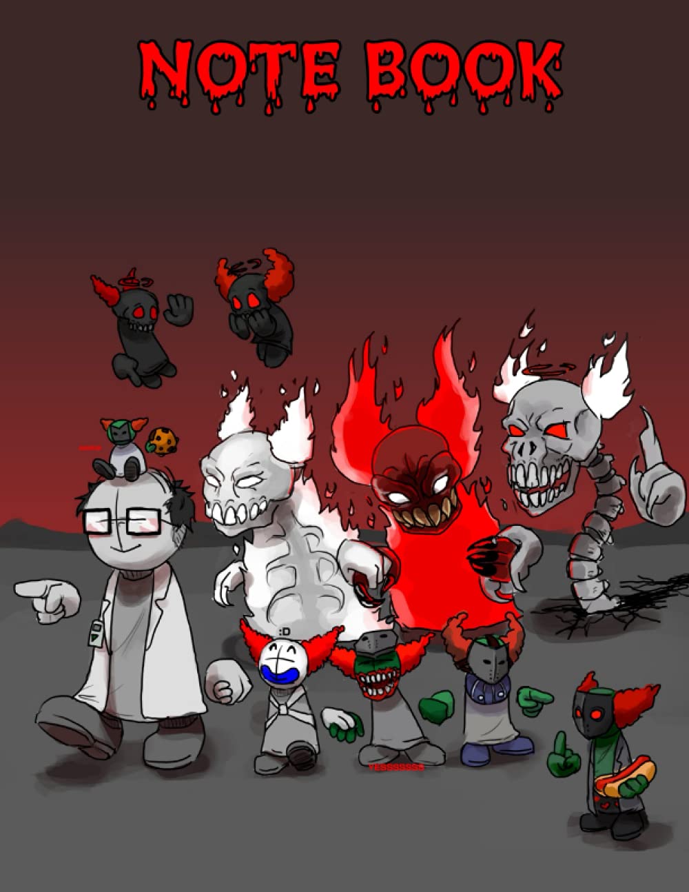Tricky Notebook: Lined Journal 8.5 x 11 inches Tricky Fanart - Fnf notebook - Tricky Notebook - Agoti Friday Night Funkin - Pico Friday ... - Friday Night Funkin - Friday Night Funkin