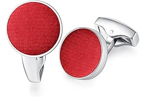 Exquisite Red Velvet Cufflinks: A Touch of Sophistication for the Modern Gentleman
