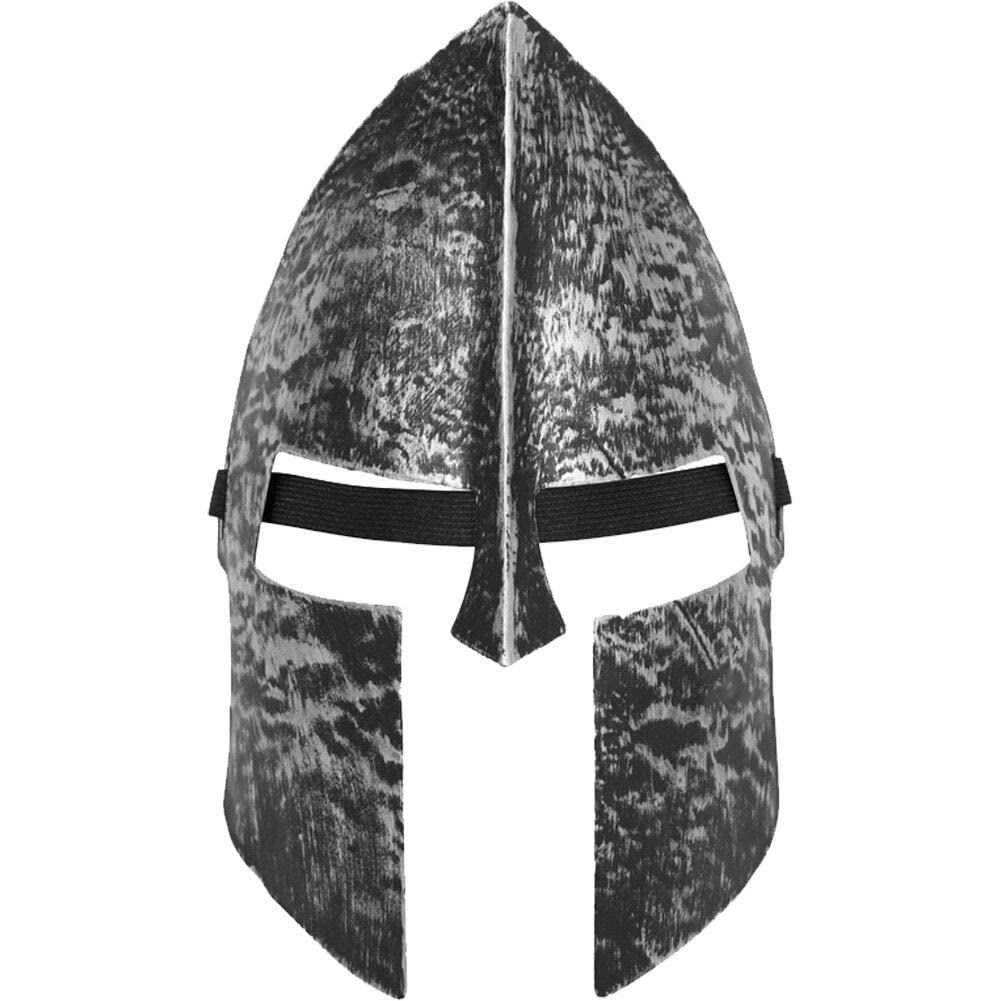 Danlai Antique Silver Ancient Sparta Mask Plastic Medieval Viking Roman Helmet Face Mask Knight Mask For Cosplay Carnival Props Accessories