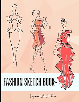 Fashion Sketch Book For Designers, Sketch Esquisse Croquis, 11 Different Figure Templates