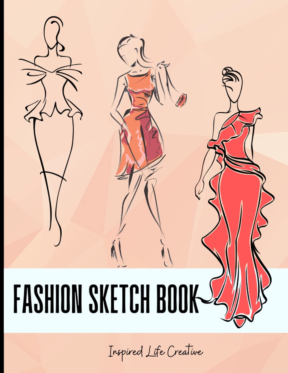 Fashion Sketch Book: For Designers, Sketch Esquisse Croquis, 11 Different Figure Templates