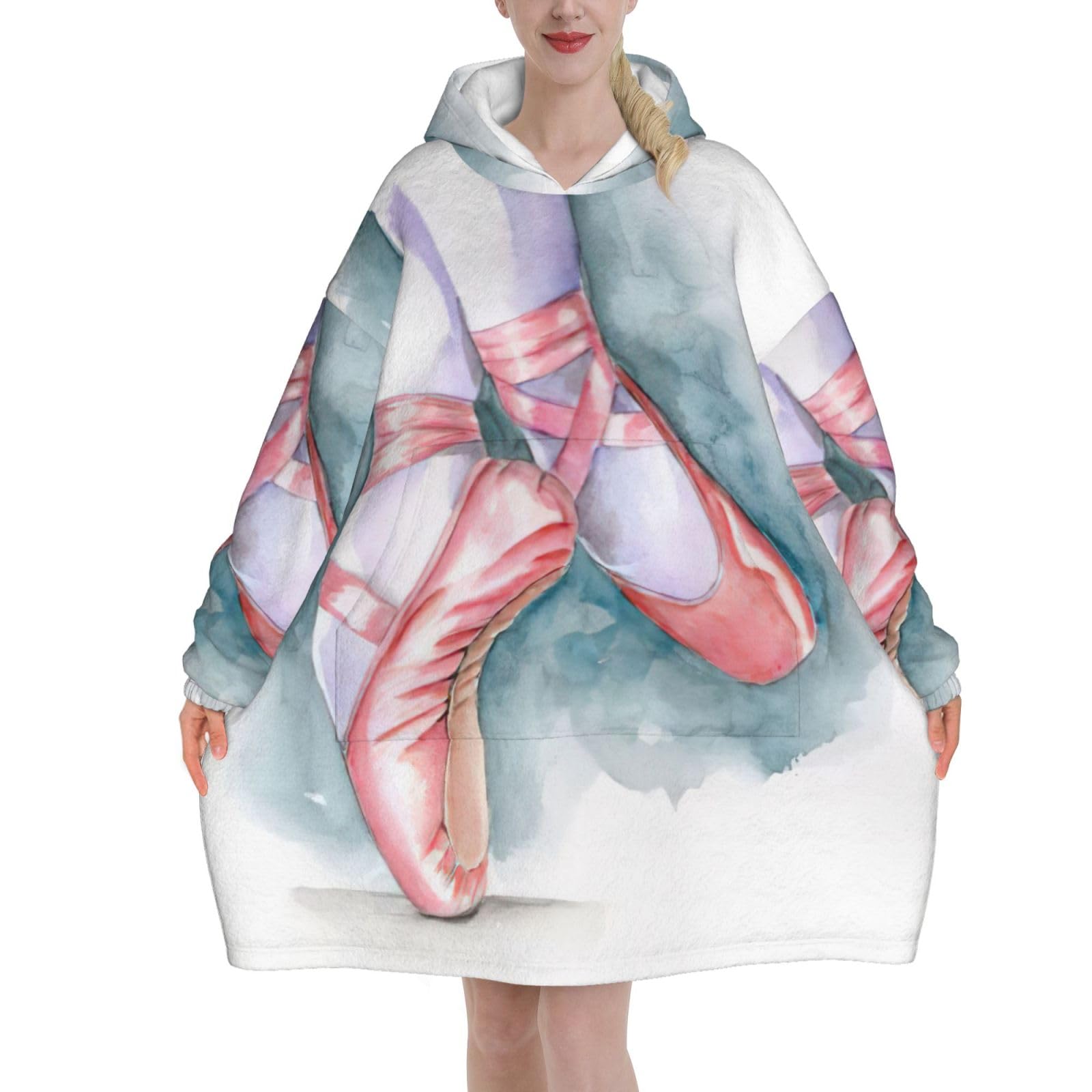Couverture à capuche imprimée pour vos soirées d'hiver cocooning - 8