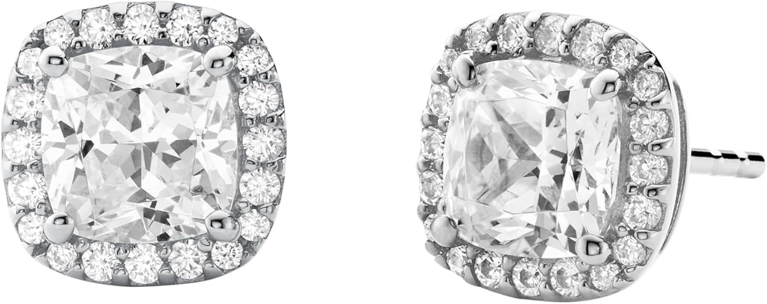 Michael Kors Silver-Tone Stud Earrings or Drop Earrings for Women; Sterling Silver Earrings; Jewelry for Women