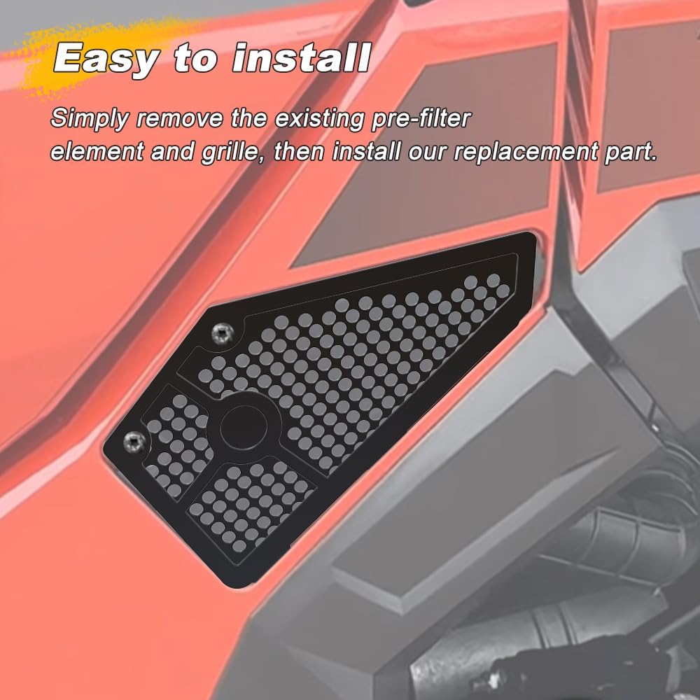 Pre Filter Clutch Intake Cover Replacement Fit for Polaris General 1000 (All models) 2016-2023