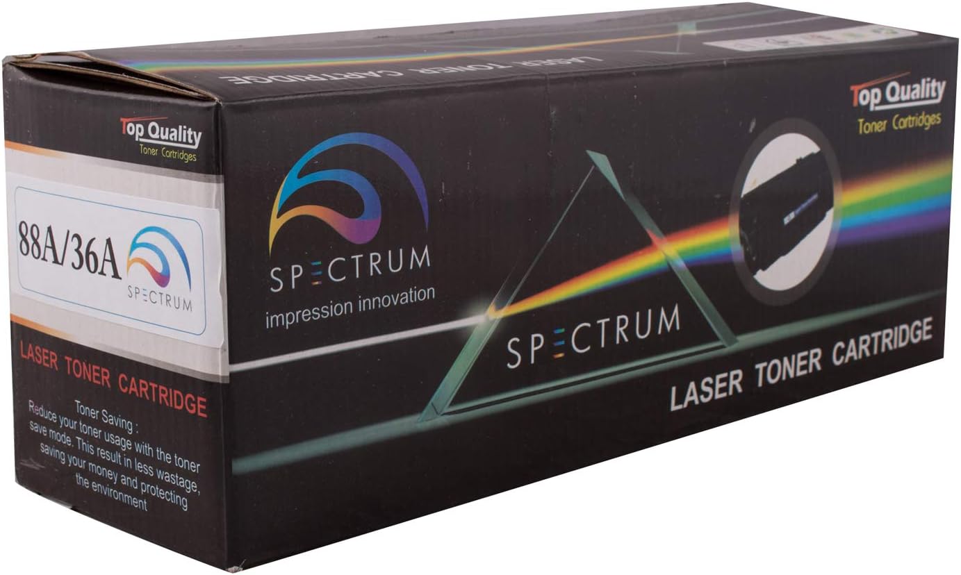 Spectrum 88A for HP CC388A Toner Cartridge for HP Laser Printers P1007, P1106, P1108, P1008, M1213nf MFP, M1136 MFP, M126nw MFP, M1218nfs, M128fw MFP, M128fn MFP, M226DW and M226DN (1pcs)