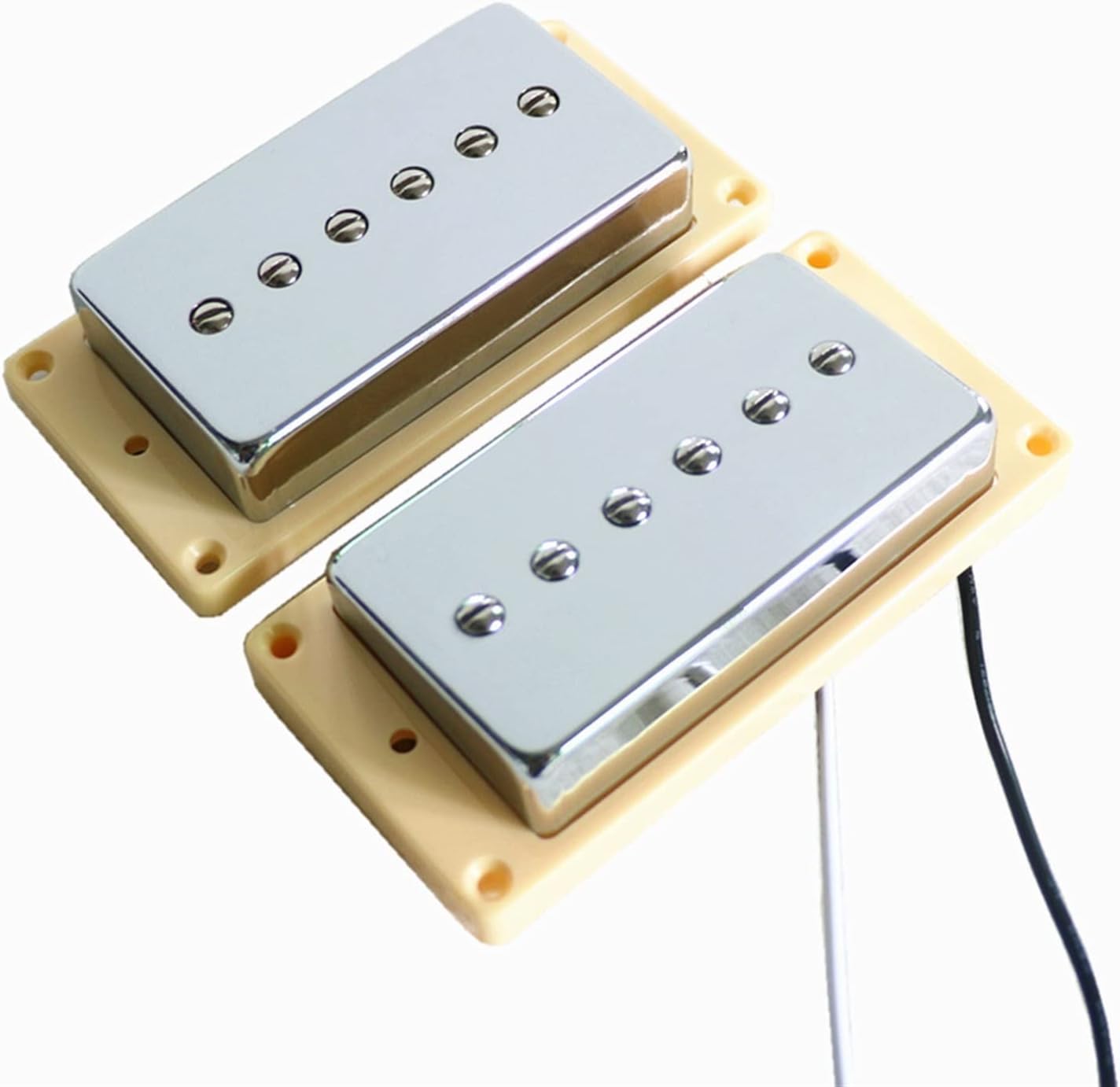 Micro Humbucker Alnico V Blanc Pour Guitare électrique - Double Bobine, Montage Facile, Son Clair Et Puissant
